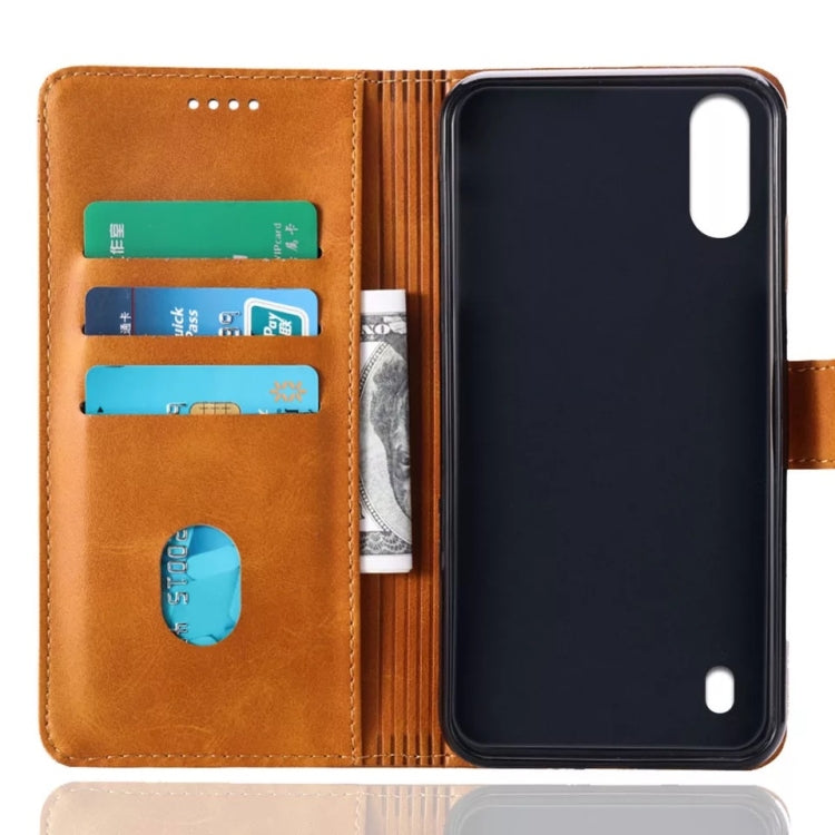 Calf Texture Horizontal Flip Leather Case for Samsung Galaxy M10, with Holder & Card Slots & Wallet