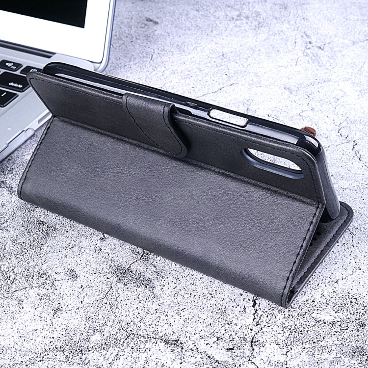 Calf Texture Horizontal Flip Leather Case for Samsung Galaxy M20, with Holder & Card Slots & Wallet