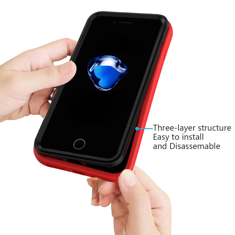 Solid Color PC + Silicone Shockproof Skid-proof Dust-proof Case For iPhone 6 Plus & 6s Plus / 7 Plus / 8 Plus