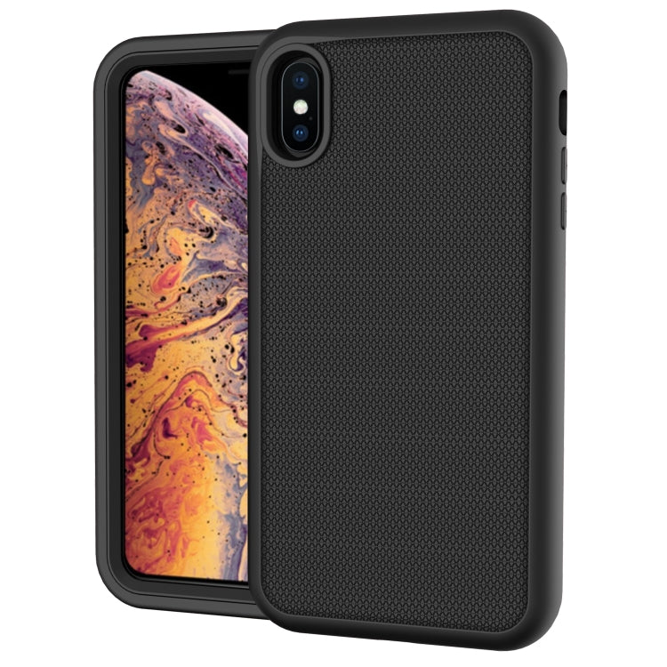 For iPhone XR Solid Color PC + Silicone Shockproof Skid-proof Dust-proof Case