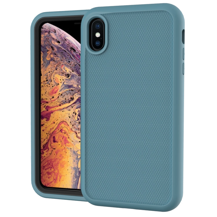 For iPhone XR Solid Color PC + Silicone Shockproof Skid-proof Dust-proof Case