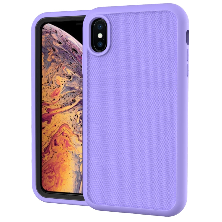 For iPhone XR Solid Color PC + Silicone Shockproof Skid-proof Dust-proof Case