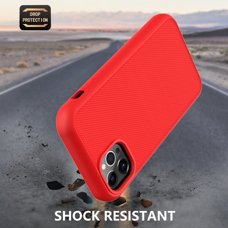 For iPhone 11 Pro Max Solid Color PC + Silicone Shockproof Skid-proof Dust-proof Case