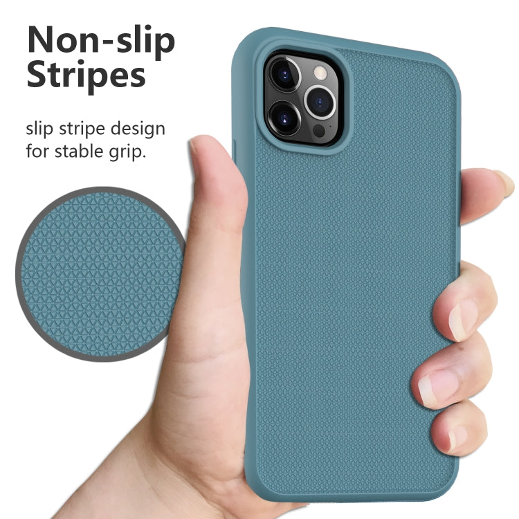 For iPhone 12 Pro Max Solid Color PC + Silicone Shockproof Skid-proof Dust-proof Case