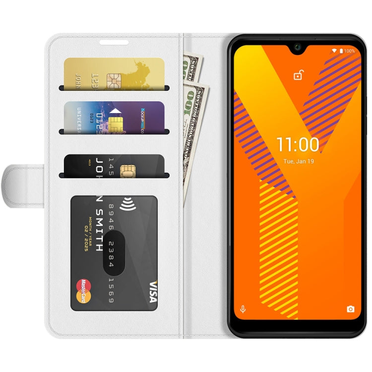 For wiko Y62 R64 Texture Single Horizontal Flip Protective Case with Holder & Card Slots & Wallet& Photo Frame
