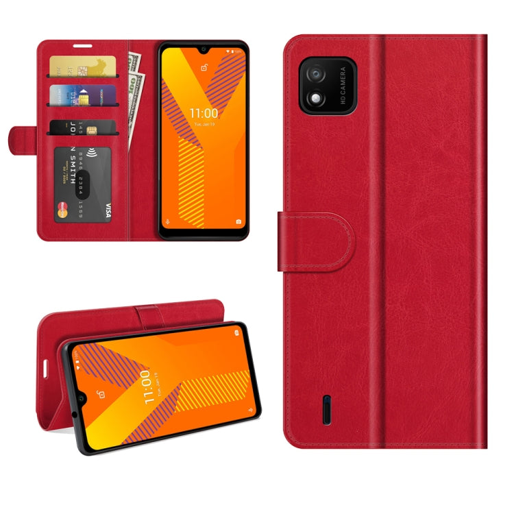 For wiko Y62 R64 Texture Single Horizontal Flip Protective Case with Holder & Card Slots & Wallet& Photo Frame