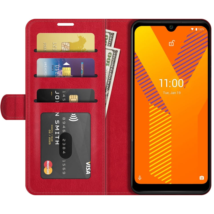 For wiko Y62 R64 Texture Single Horizontal Flip Protective Case with Holder & Card Slots & Wallet& Photo Frame
