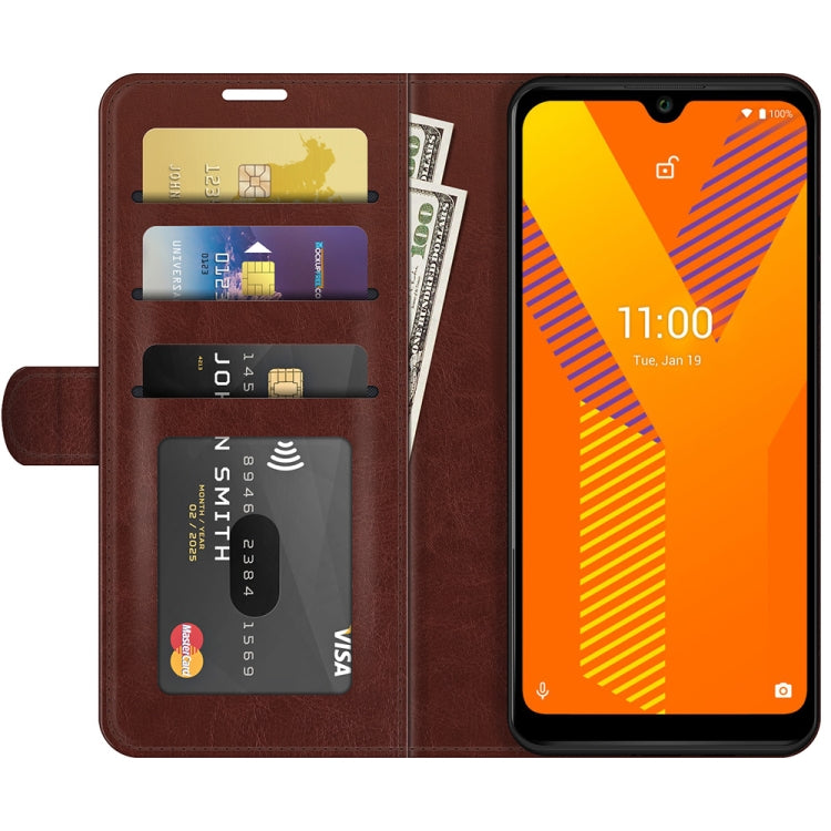 For wiko Y62 R64 Texture Single Horizontal Flip Protective Case with Holder & Card Slots & Wallet& Photo Frame