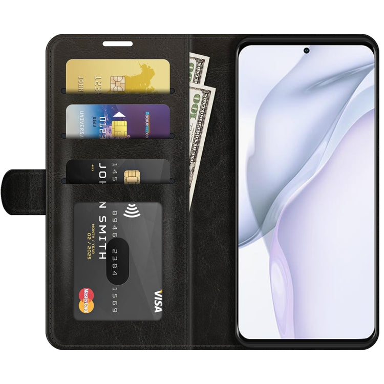 For Huawei P50 R64 Texture Single Horizontal Flip Protective Case with Holder & Card Slots & Wallet& Photo Frame