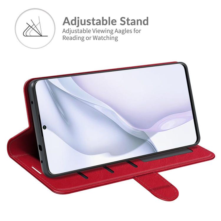 For Huawei P50 R64 Texture Single Horizontal Flip Protective Case with Holder & Card Slots & Wallet& Photo Frame