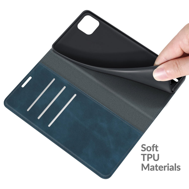 For Wiko Y62 Retro-skin Business Magnetic Suction Leather Case with Holder & Card Slots & Wallet