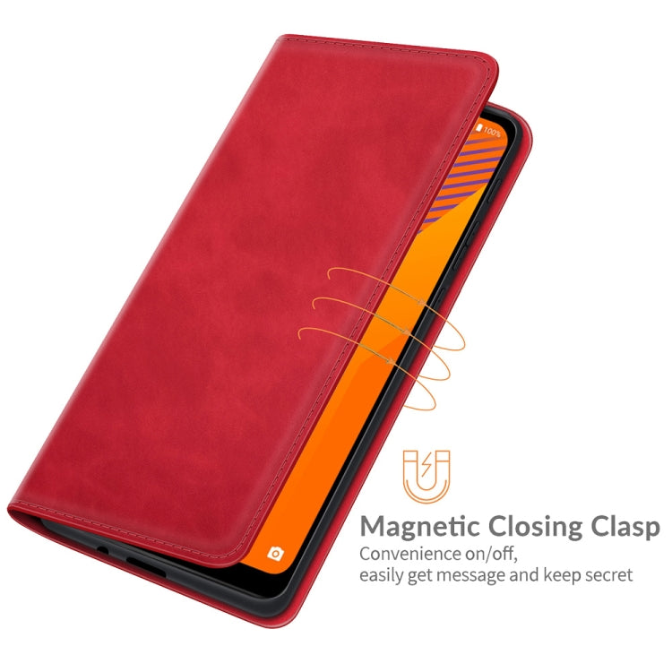 For Wiko Y62 Retro-skin Business Magnetic Suction Leather Case with Holder & Card Slots & Wallet