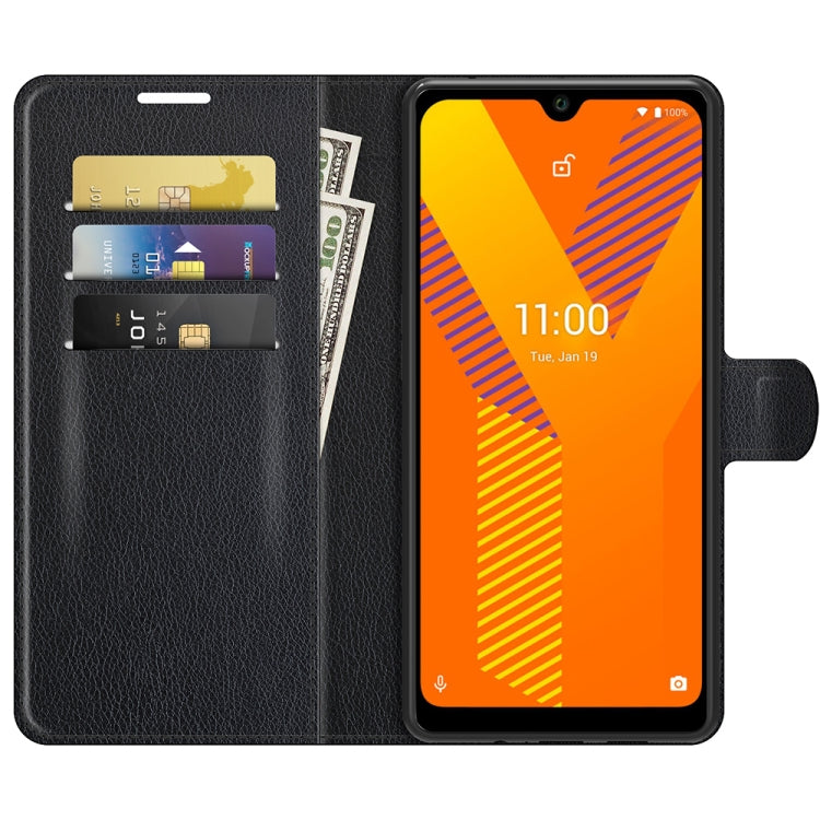 For Wiko Y62 Litchi Texture Horizontal Flip Protective Case with Holder & Card Slots & Wallet