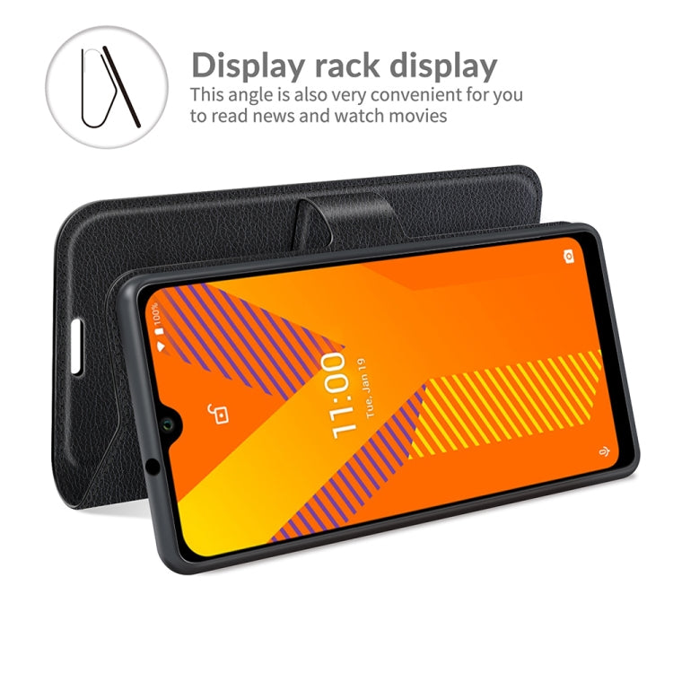 For Wiko Y62 Litchi Texture Horizontal Flip Protective Case with Holder & Card Slots & Wallet