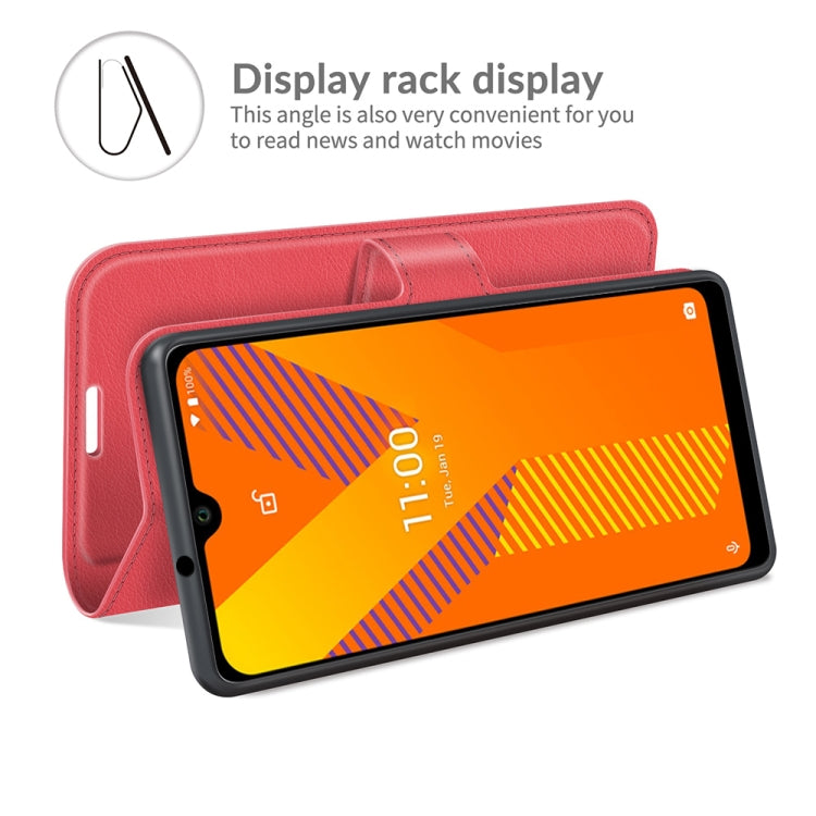 For Wiko Y62 Litchi Texture Horizontal Flip Protective Case with Holder & Card Slots & Wallet