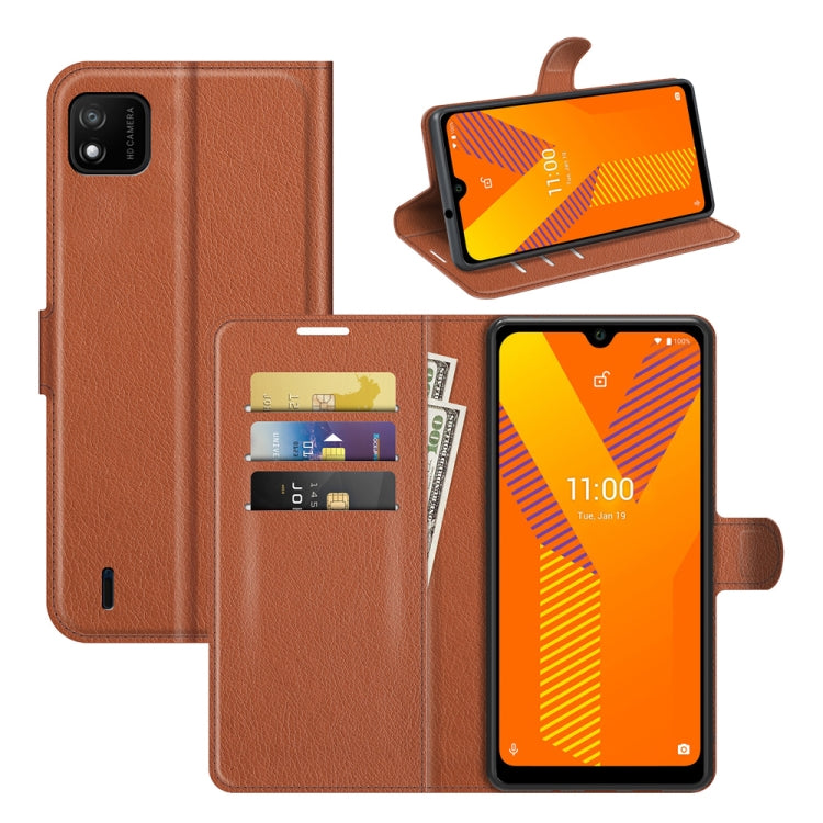 For Wiko Y62 Litchi Texture Horizontal Flip Protective Case with Holder & Card Slots & Wallet