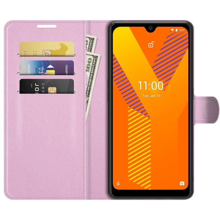 For Wiko Y62 Litchi Texture Horizontal Flip Protective Case with Holder & Card Slots & Wallet