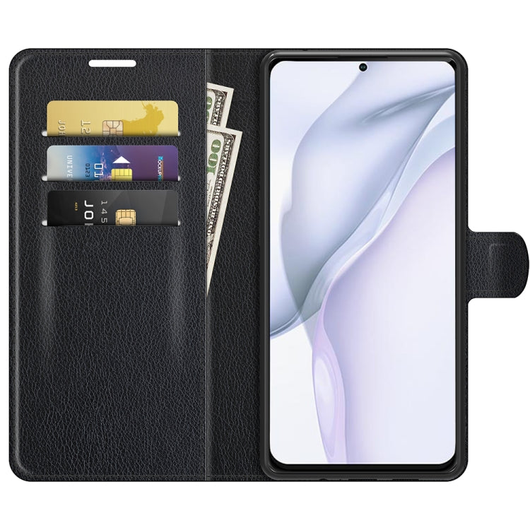 For Huawei P50 Litchi Texture Horizontal Flip Protective Case with Holder & Card Slots & Wallet