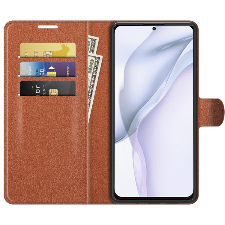 For Huawei P50 Litchi Texture Horizontal Flip Protective Case with Holder & Card Slots & Wallet