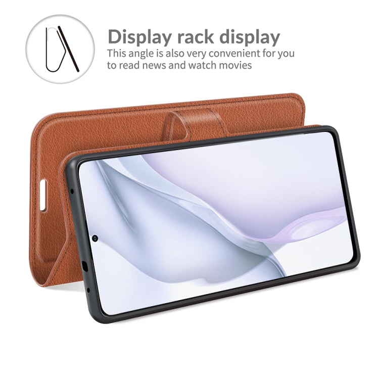 For Huawei P50 Litchi Texture Horizontal Flip Protective Case with Holder & Card Slots & Wallet