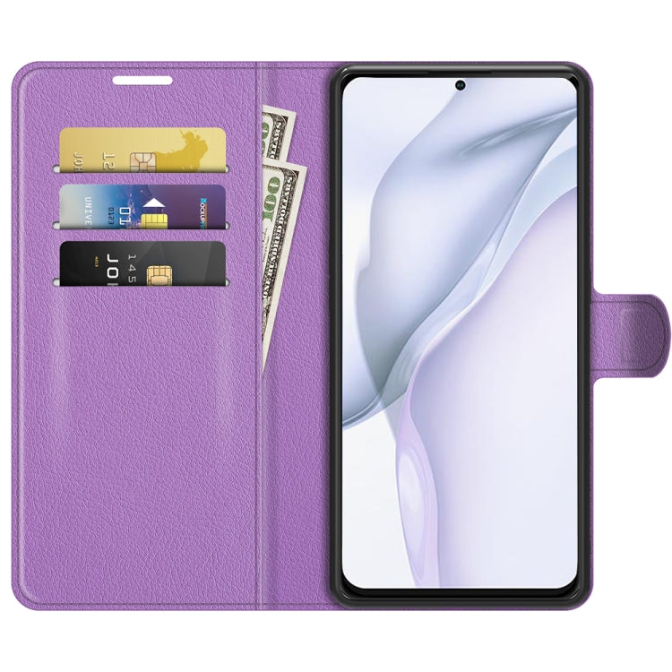 For Huawei P50 Litchi Texture Horizontal Flip Protective Case with Holder & Card Slots & Wallet