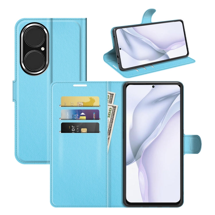 For Huawei P50 Litchi Texture Horizontal Flip Protective Case with Holder & Card Slots & Wallet