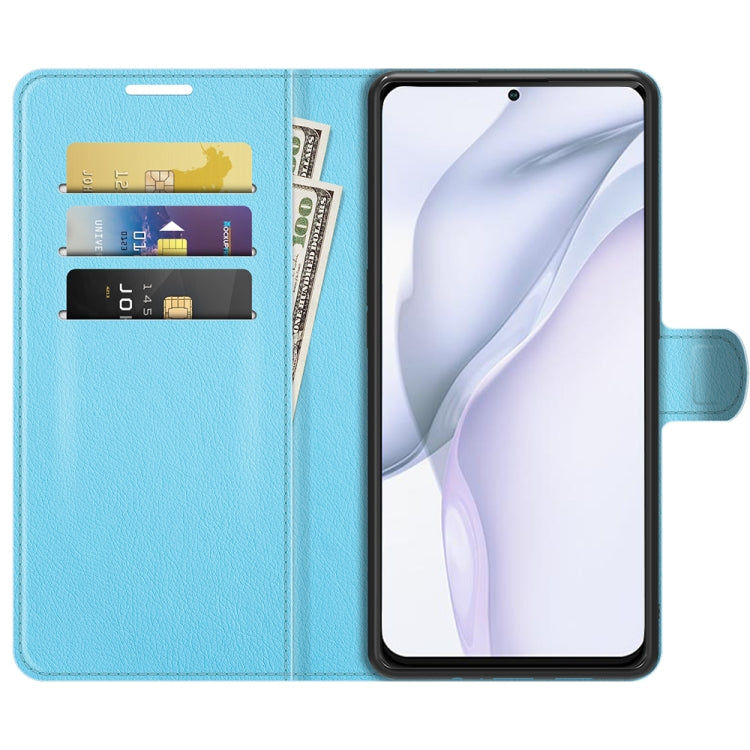 For Huawei P50 Litchi Texture Horizontal Flip Protective Case with Holder & Card Slots & Wallet