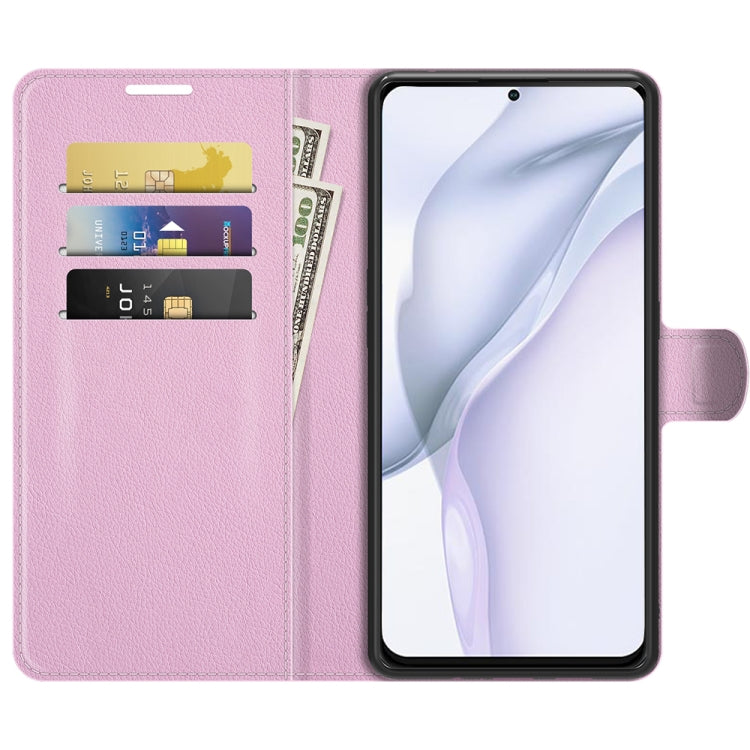 For Huawei P50 Litchi Texture Horizontal Flip Protective Case with Holder & Card Slots & Wallet