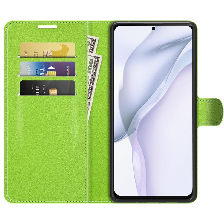 For Huawei P50 Litchi Texture Horizontal Flip Protective Case with Holder & Card Slots & Wallet