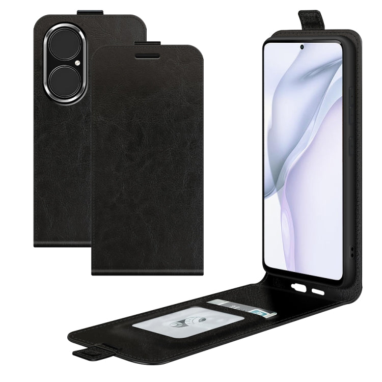 For Huawei P50 R64 Texture Single Vertical Flip Leather Protective Case with Card Slots & Photo Frame