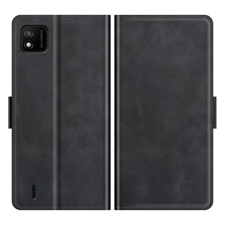For Wiko Y62 Dual-side Magnetic Buckle Horizontal Flip Leather Case with Holder & Card Slots & Wallet