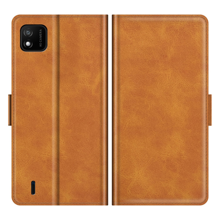 For Wiko Y62 Dual-side Magnetic Buckle Horizontal Flip Leather Case with Holder & Card Slots & Wallet