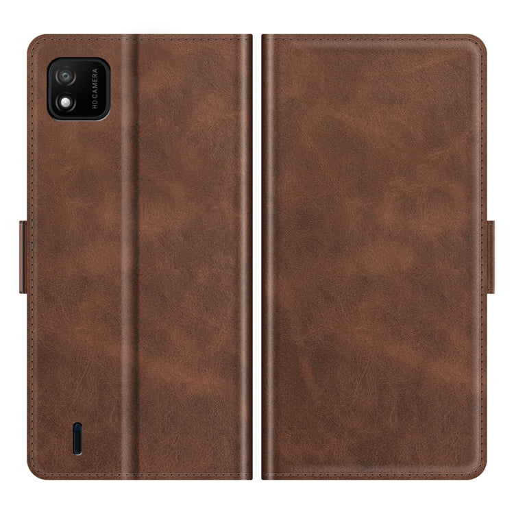 For Wiko Y62 Dual-side Magnetic Buckle Horizontal Flip Leather Case with Holder & Card Slots & Wallet