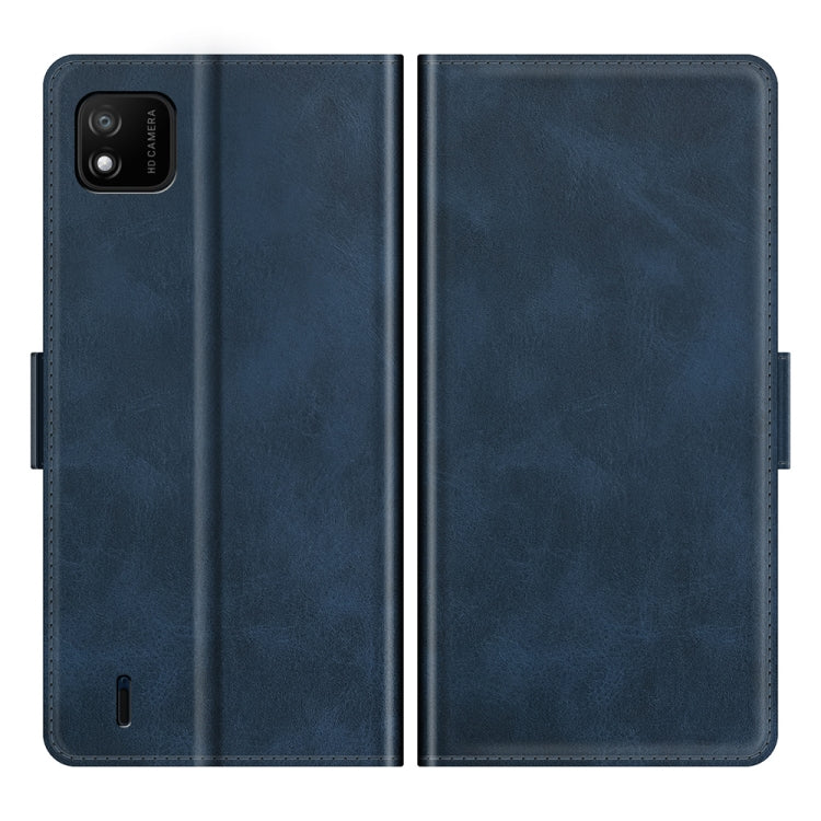 For Wiko Y62 Dual-side Magnetic Buckle Horizontal Flip Leather Case with Holder & Card Slots & Wallet