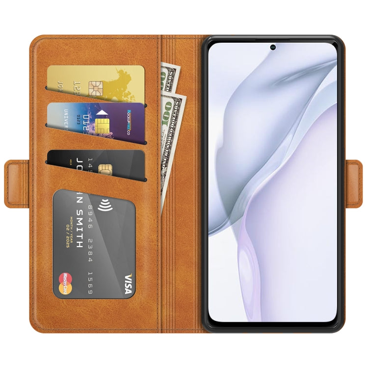 For Huawei P50 Dual-side Magnetic Buckle Horizontal Flip Leather Case with Holder & Card Slots & Wallet