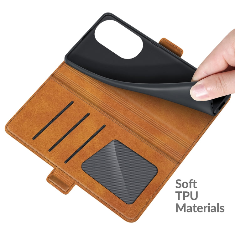 For Huawei P50 Dual-side Magnetic Buckle Horizontal Flip Leather Case with Holder & Card Slots & Wallet