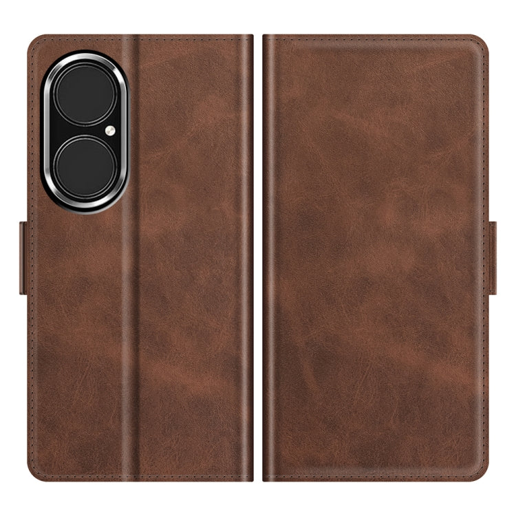 For Huawei P50 Dual-side Magnetic Buckle Horizontal Flip Leather Case with Holder & Card Slots & Wallet
