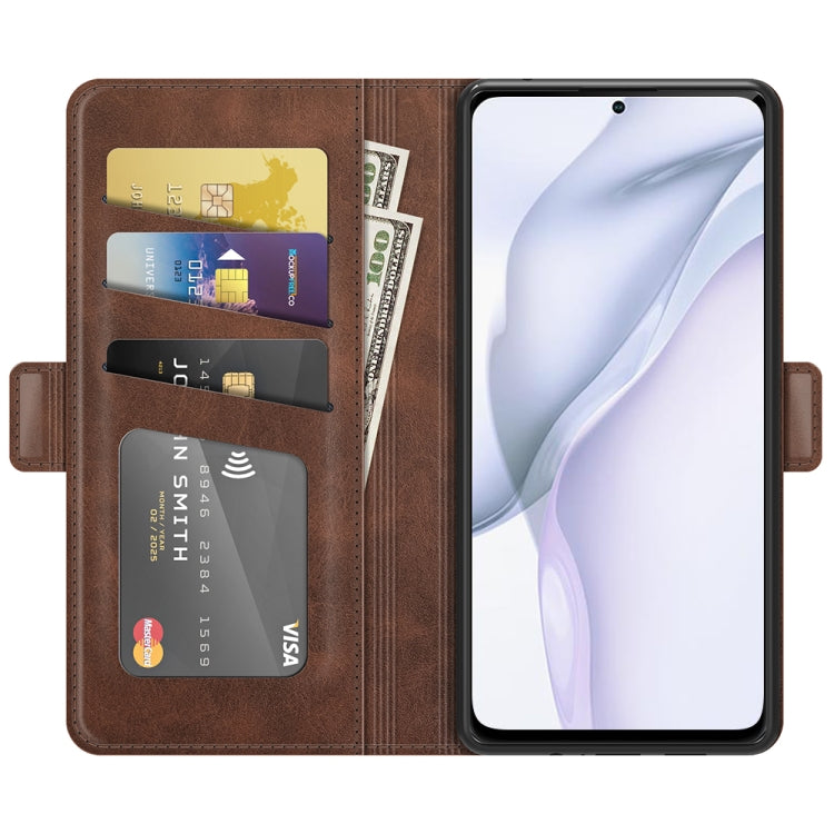 For Huawei P50 Dual-side Magnetic Buckle Horizontal Flip Leather Case with Holder & Card Slots & Wallet