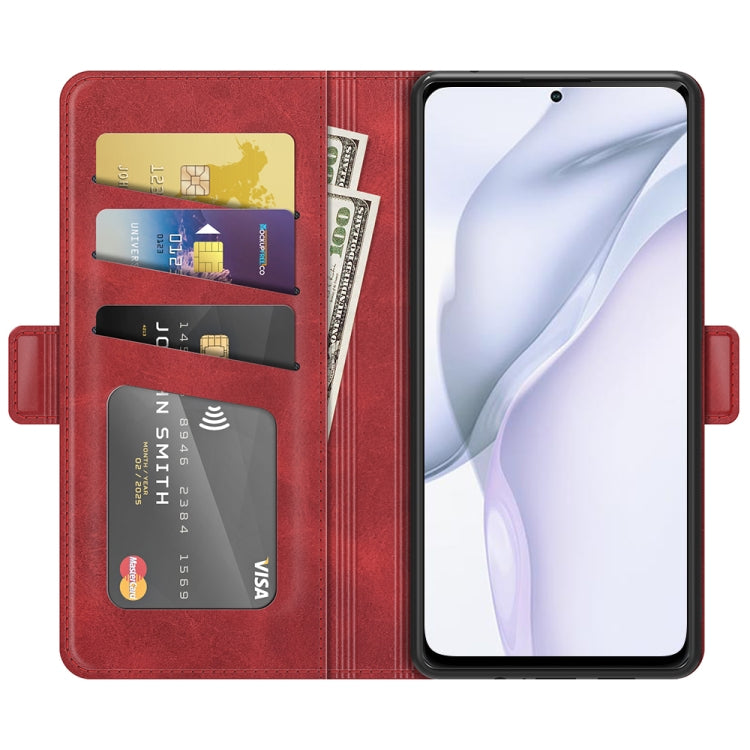 For Huawei P50 Dual-side Magnetic Buckle Horizontal Flip Leather Case with Holder & Card Slots & Wallet