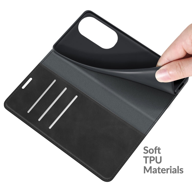 For Huawei P50 Pro Retro-skin Business Magnetic Suction Leather Case with Holder & Card Slots & Wallet