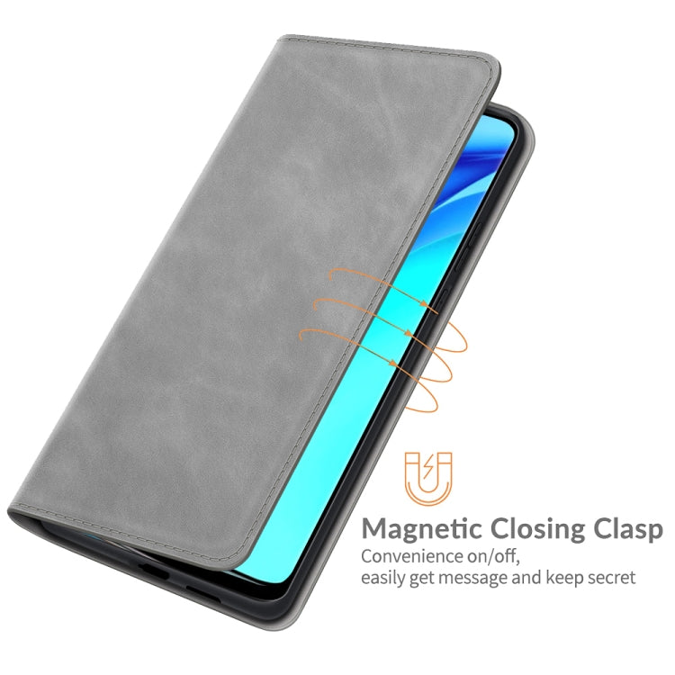 For Huawei P50 Pro Retro-skin Business Magnetic Suction Leather Case with Holder & Card Slots & Wallet