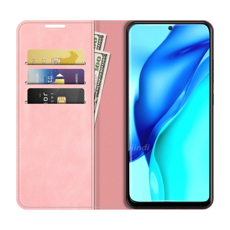 For Huawei P50 Pro Retro-skin Business Magnetic Suction Leather Case with Holder & Card Slots & Wallet