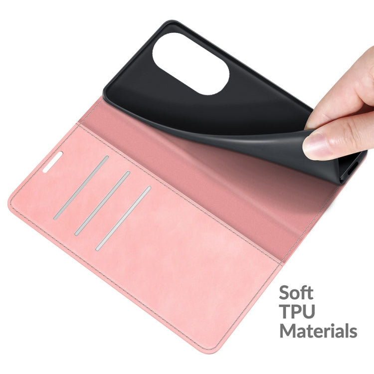 For Huawei P50 Pro Retro-skin Business Magnetic Suction Leather Case with Holder & Card Slots & Wallet