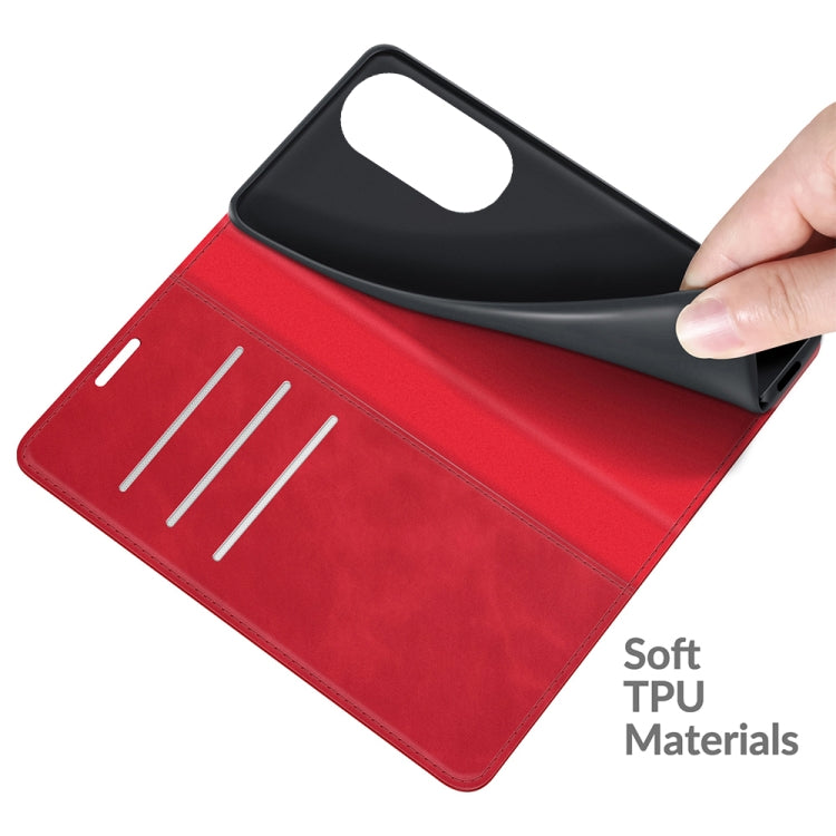 For Huawei P50 Pro Retro-skin Business Magnetic Suction Leather Case with Holder & Card Slots & Wallet