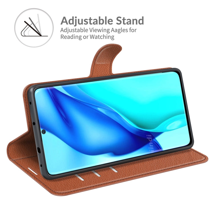 For Huawei P50 Pro Litchi Texture Horizontal Flip Protective Case with Holder & Card Slots & Wallet