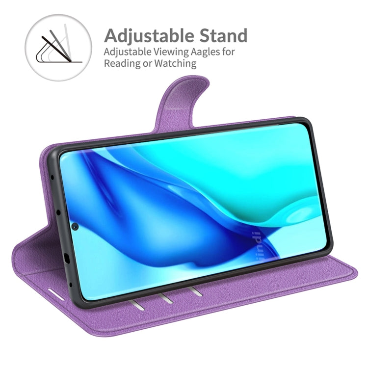 For Huawei P50 Pro Litchi Texture Horizontal Flip Protective Case with Holder & Card Slots & Wallet