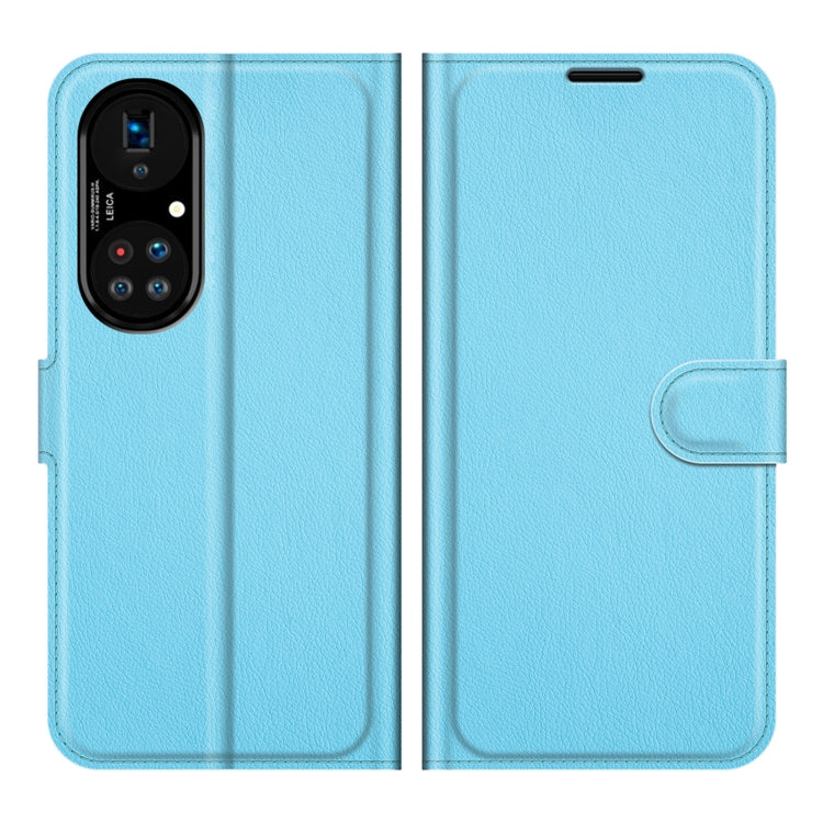 For Huawei P50 Pro Litchi Texture Horizontal Flip Protective Case with Holder & Card Slots & Wallet