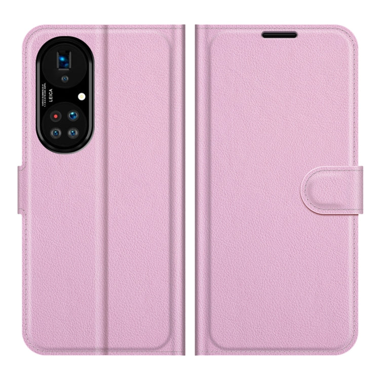 For Huawei P50 Pro Litchi Texture Horizontal Flip Protective Case with Holder & Card Slots & Wallet