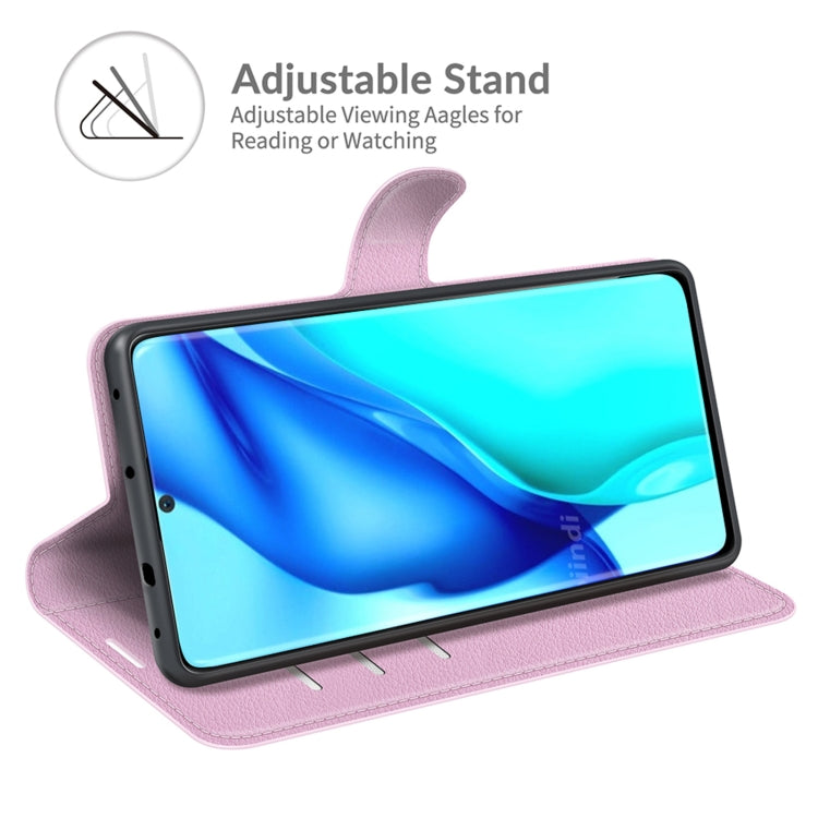 For Huawei P50 Pro Litchi Texture Horizontal Flip Protective Case with Holder & Card Slots & Wallet