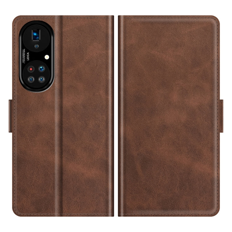 For Huawei P50 Pro Dual-side Magnetic Buckle Horizontal Flip Leather Case with Holder & Card Slots & Wallet